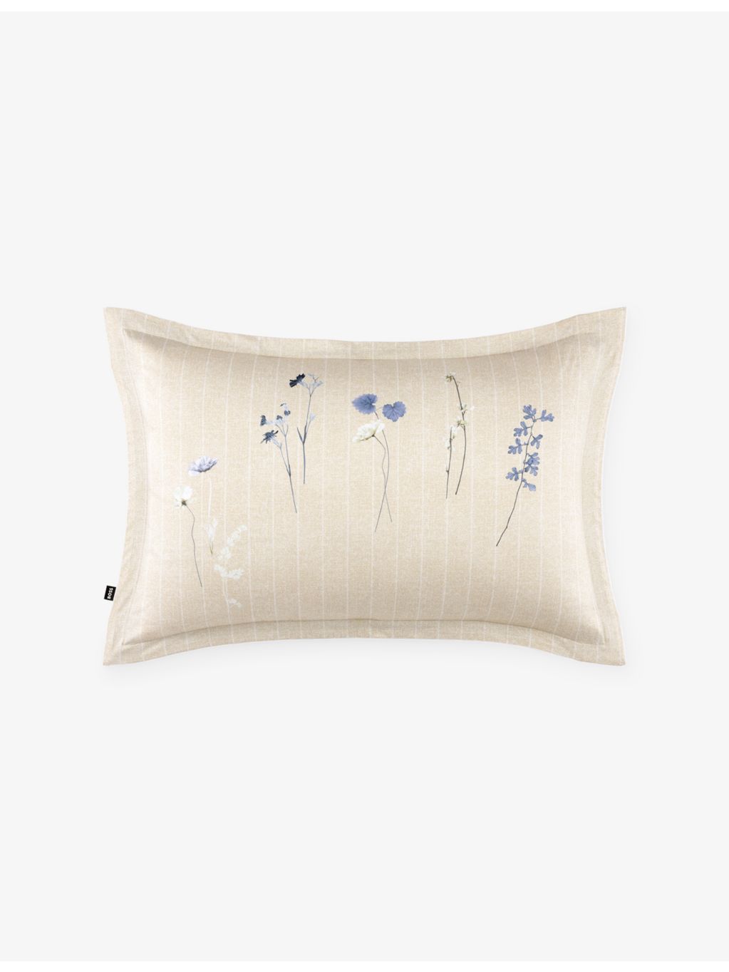 BOSS cotton-sateen pillowcase Azure Mist 50x75cm (British brand)