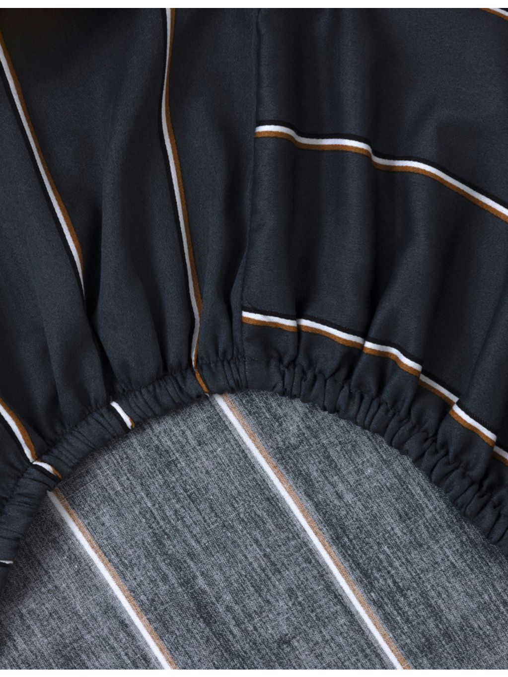 BRay striped cotton single fitted sheet, UK version