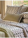 BOSS linen cushion cover with logo embroidery 55cm x 31cm (British brand)