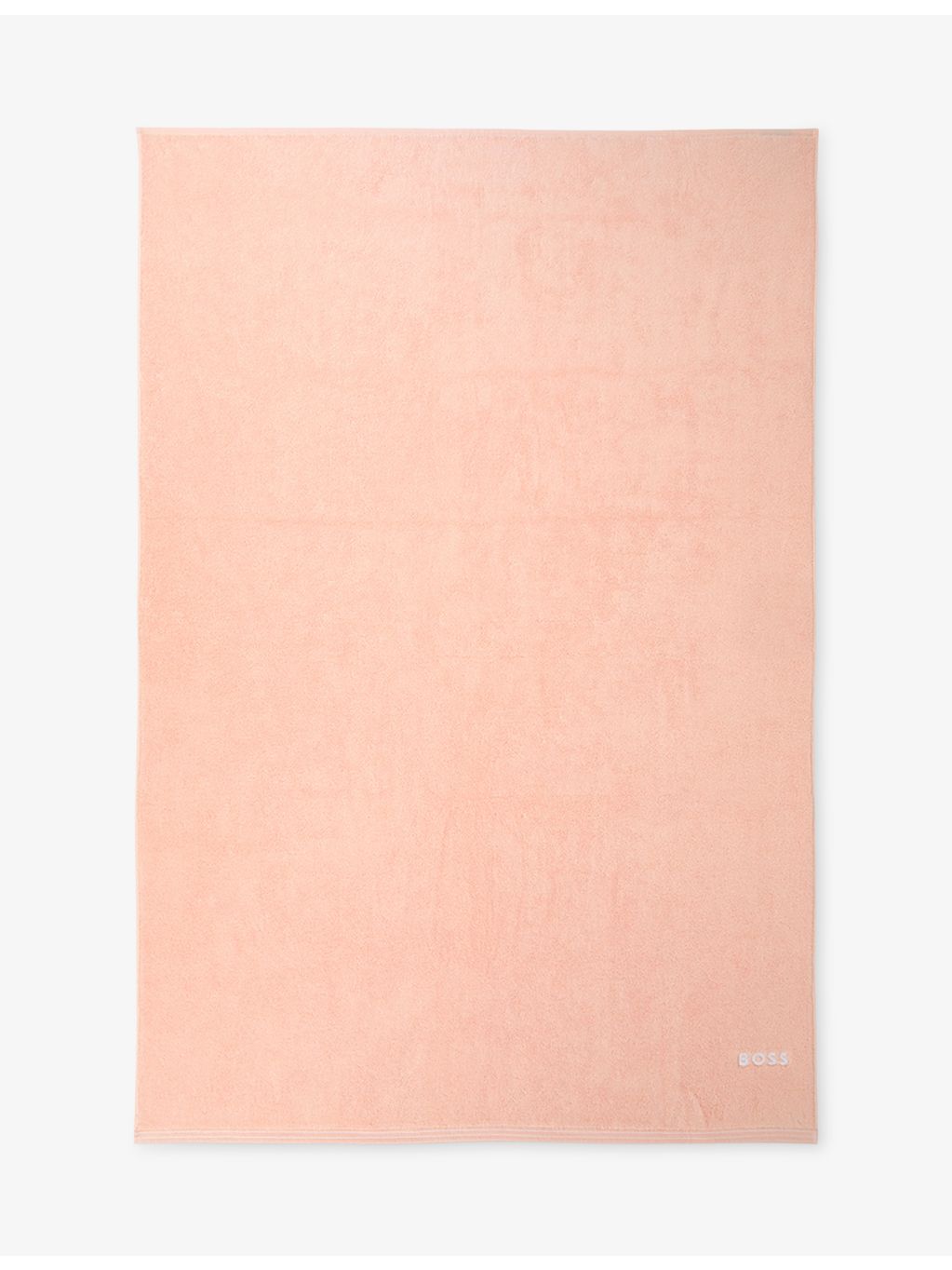 BOSS Edge cotton towel with striped border, imported from the UK