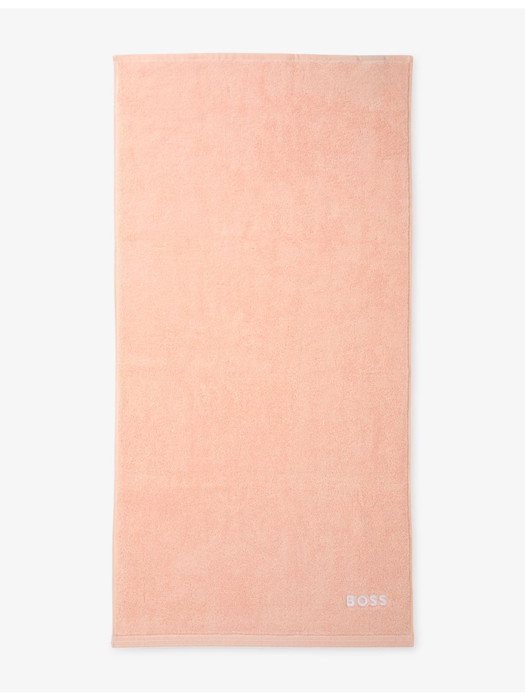BOSS Edge cotton towel with striped border, imported from the UK