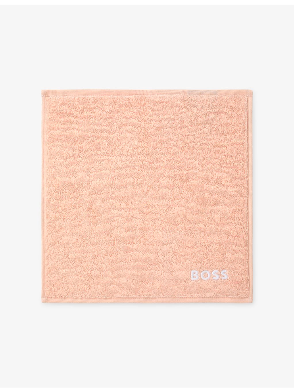 BOSS Edge cotton towel with striped border, imported from the UK