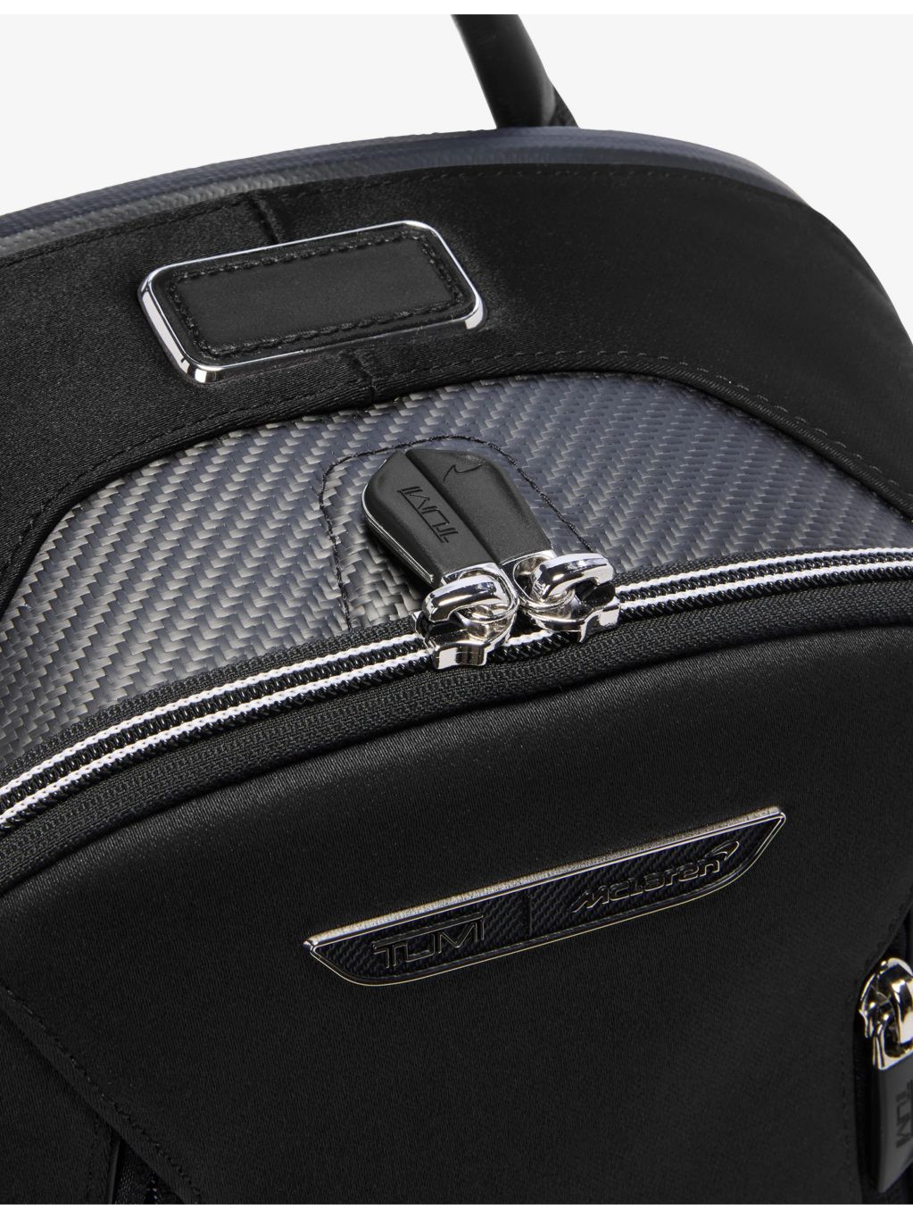 TUMI x McLaren Velocity Shell backpack in nylon (British brand)