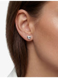 Sif Jakobs sterling silver heart stud earrings 10mm, imported from the UK