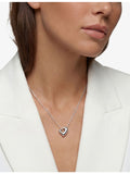 Sif Jakobs rhodium-plated sterling-silver heart necklace 45cm - British product