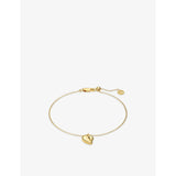 Sif Jakobs sterling silver gold-plated heart bracelet 18cm, imported from the UK