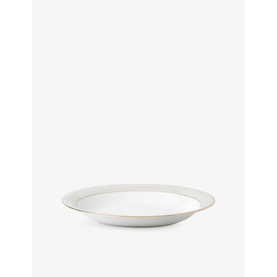 selfridges Wedgwood Gio Gold Oval Ceramic Serving Bowl 13.5in- Buy online at McGrocer