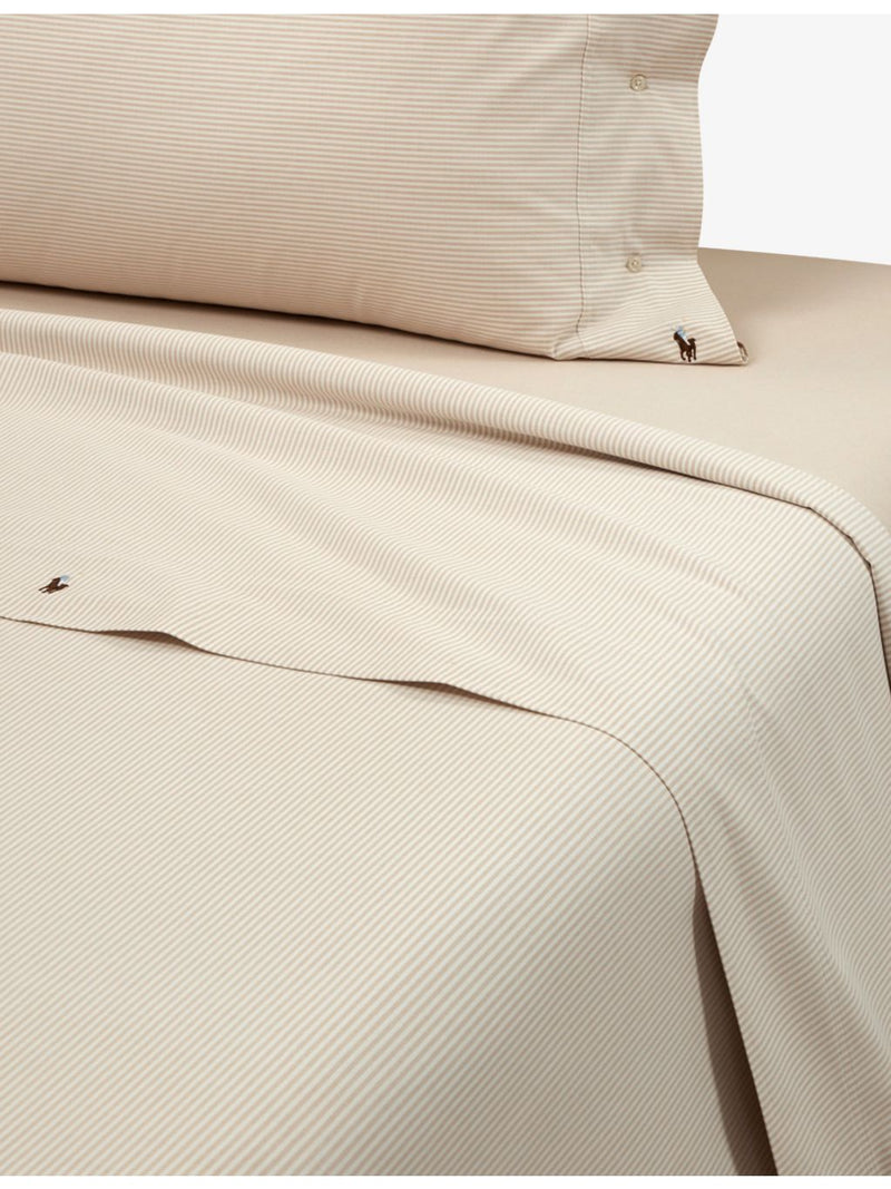 Ralph Lauren Home Oxford striped cotton flat sheet, UK version