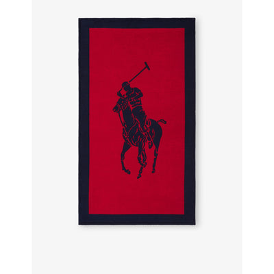 selfridges Ralph Lauren Home Polo Player Cotton Beach Towel 170cm x 100cm- Buy online at McGrocer