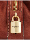 Coach Drifter 31 suede shoulder bag with gold hardware, UK version