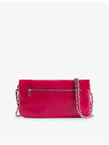Zadig&Voltaire Rock leather clutch bag with woven chain strap (British brand)