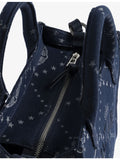 Zadig&Voltaire denim tote bag with monogram pattern, UK version