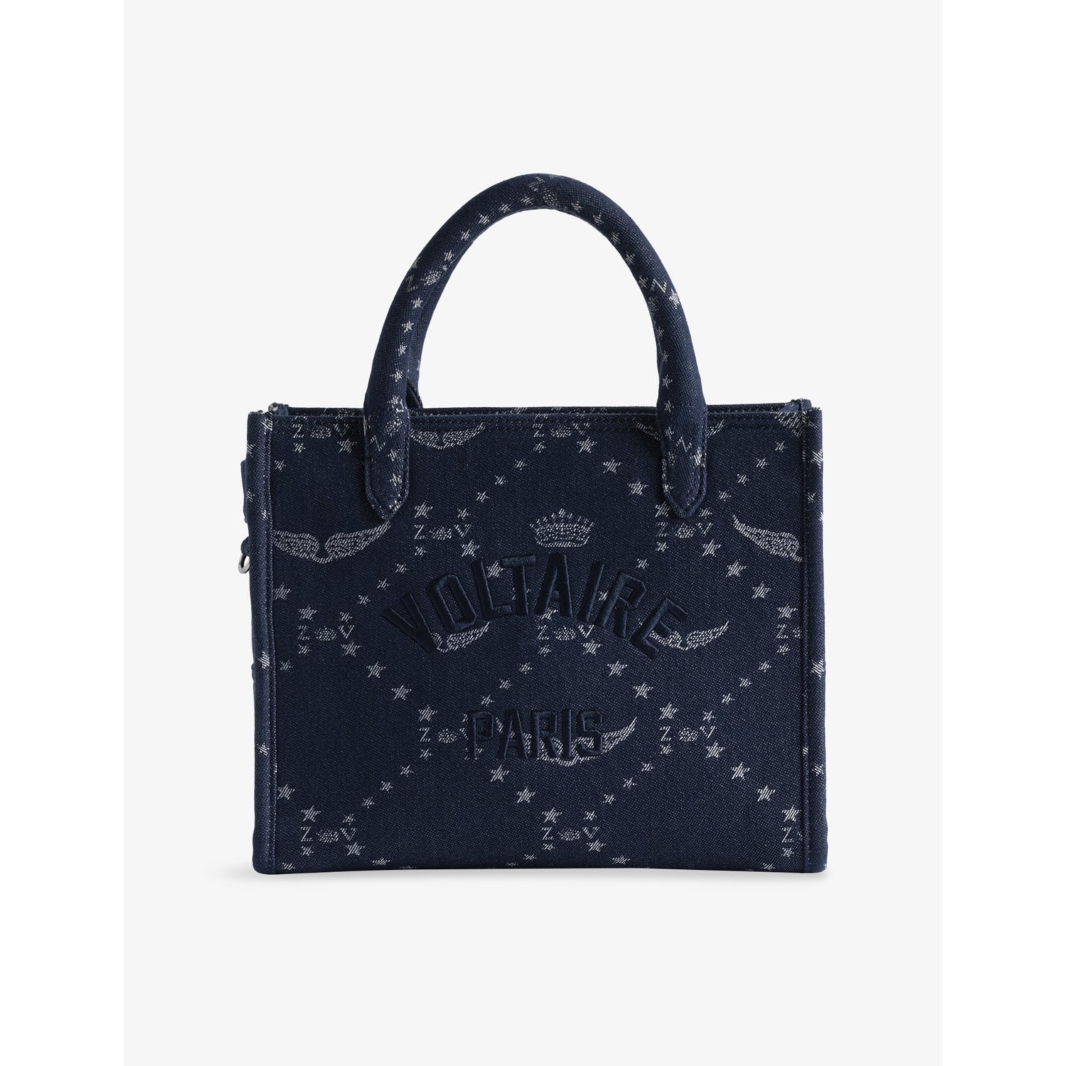 Zadig&Voltaire Angel Branded Denim Tote Bag