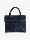 Zadig&Voltaire denim tote bag with monogram pattern, UK version