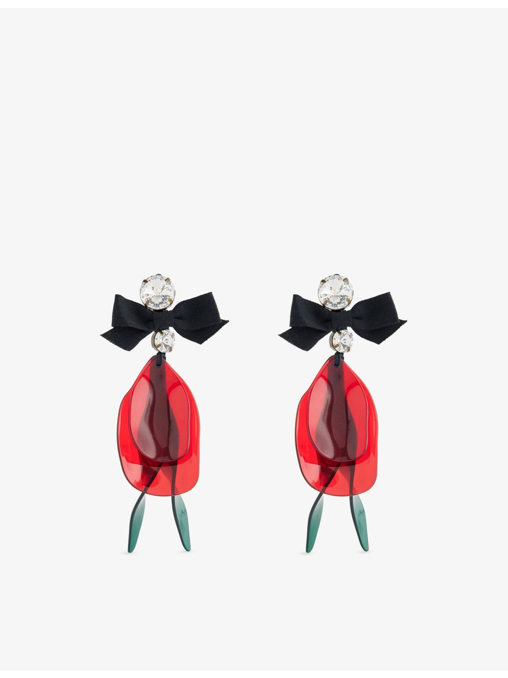 Marni bow drop earrings 14.5cm - British product