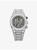 D1 Milano Polychrono white sketch polycarbonate watch 40.5mm (British brand)