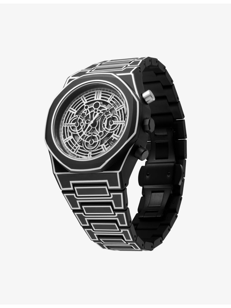 D1 Milano Polychrono Black Sketch watch 40.5mm, UK version