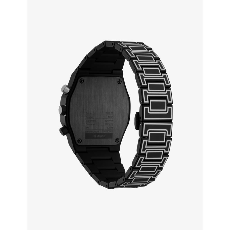 D1 Milano Polychrono Black Sketch watch 40.5mm, UK version