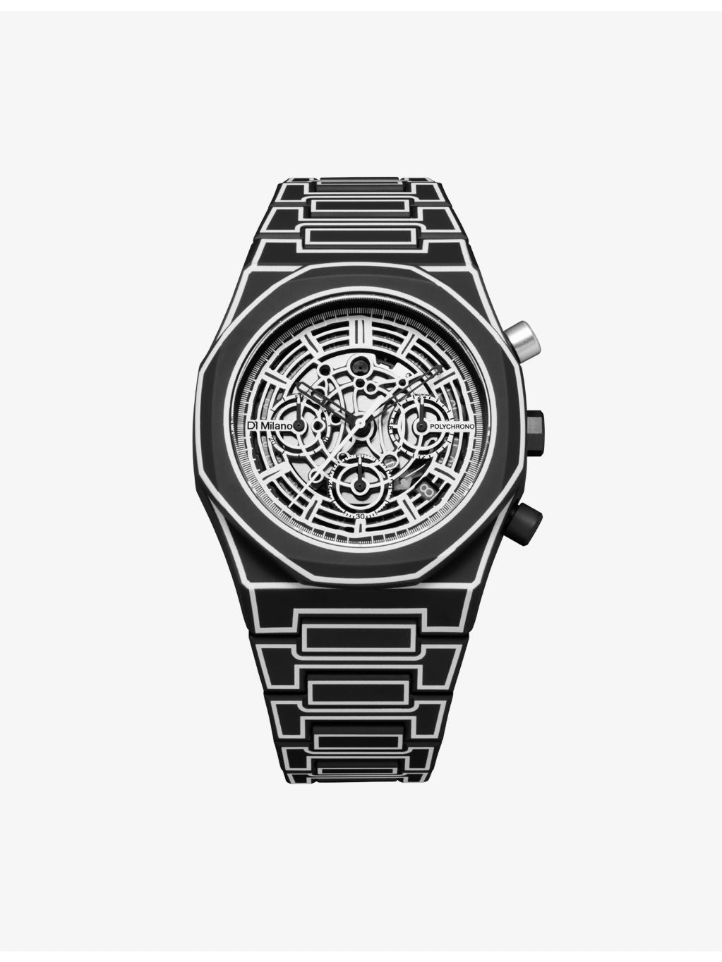 D1 Milano Polychrono Black Sketch watch 40.5mm, UK version