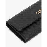 Dune Kokos leather purse with woven design, UK version