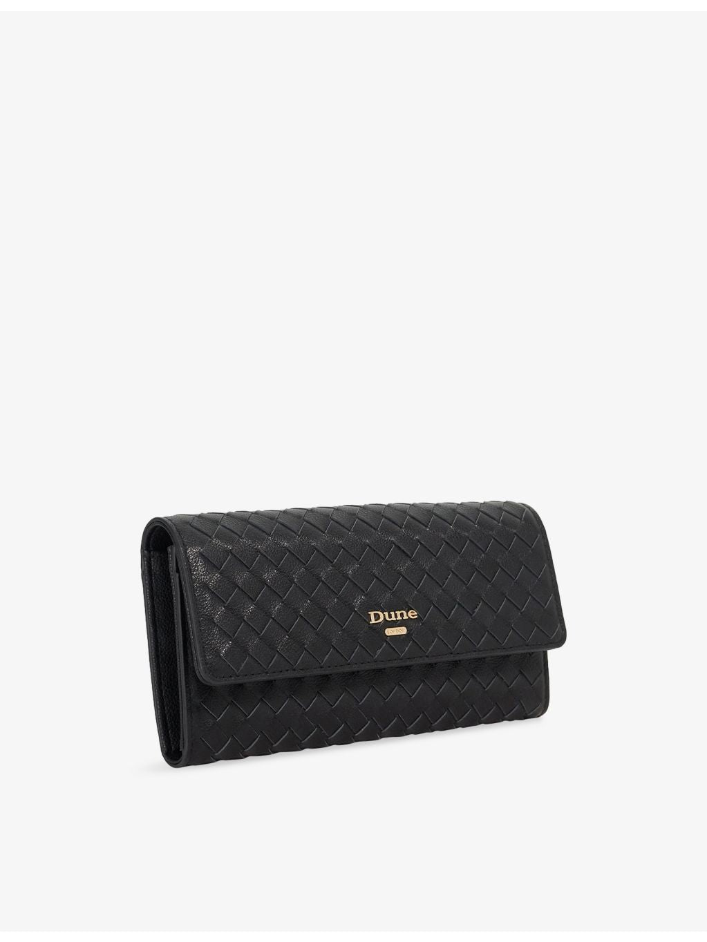Dune Kokos leather purse with woven design, UK version