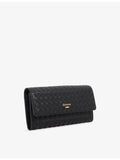 Dune Kokos leather purse with woven design, UK version