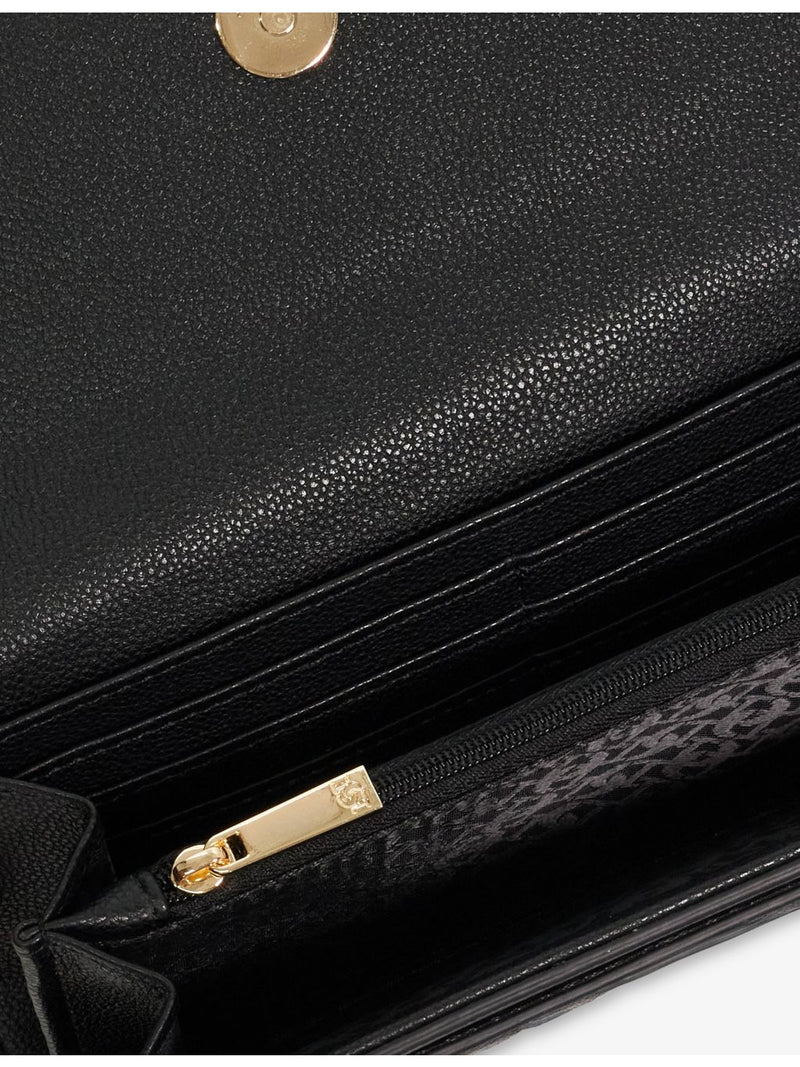 Dune Kokos leather purse with woven design, UK version