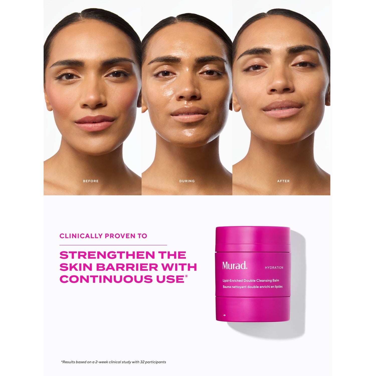 Murad lipid enriched double cleansing balm 50ml, imported from the UK
