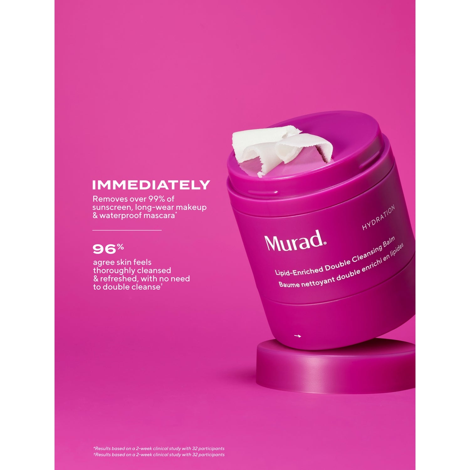 Murad lipid enriched double cleansing balm 50ml, imported from the UK