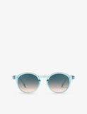 IZIPIZI turquoise stone round acetate sunglasses - British product