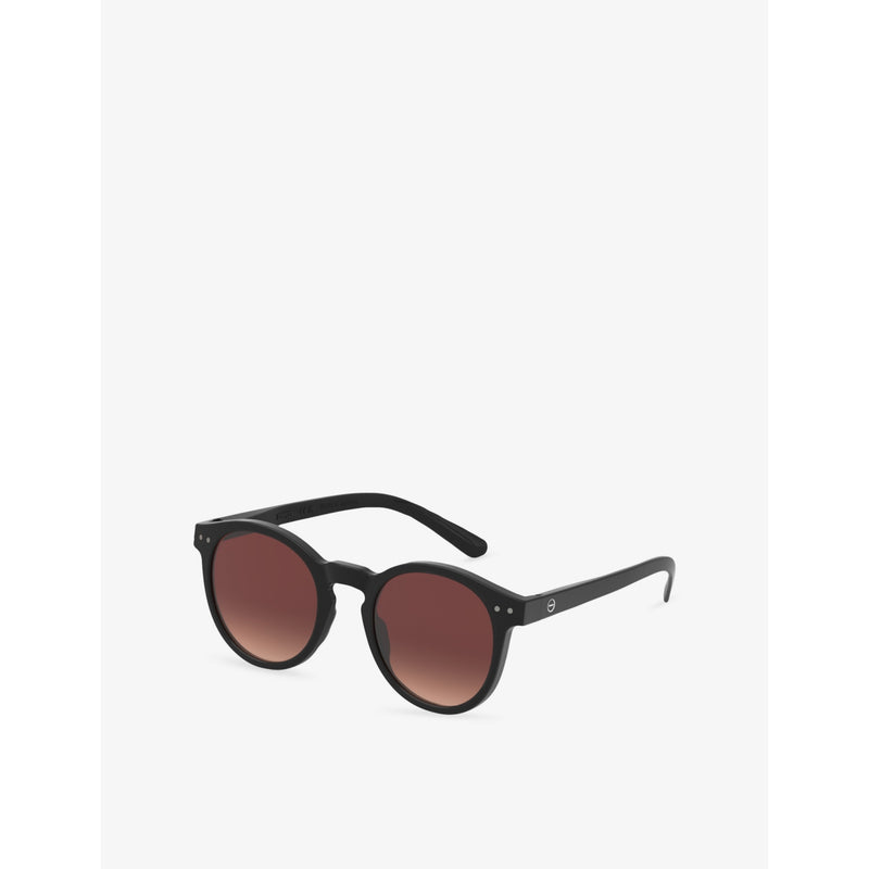 IZIPIZI black round-frame acetate sunglasses #M Black Road (British brand)