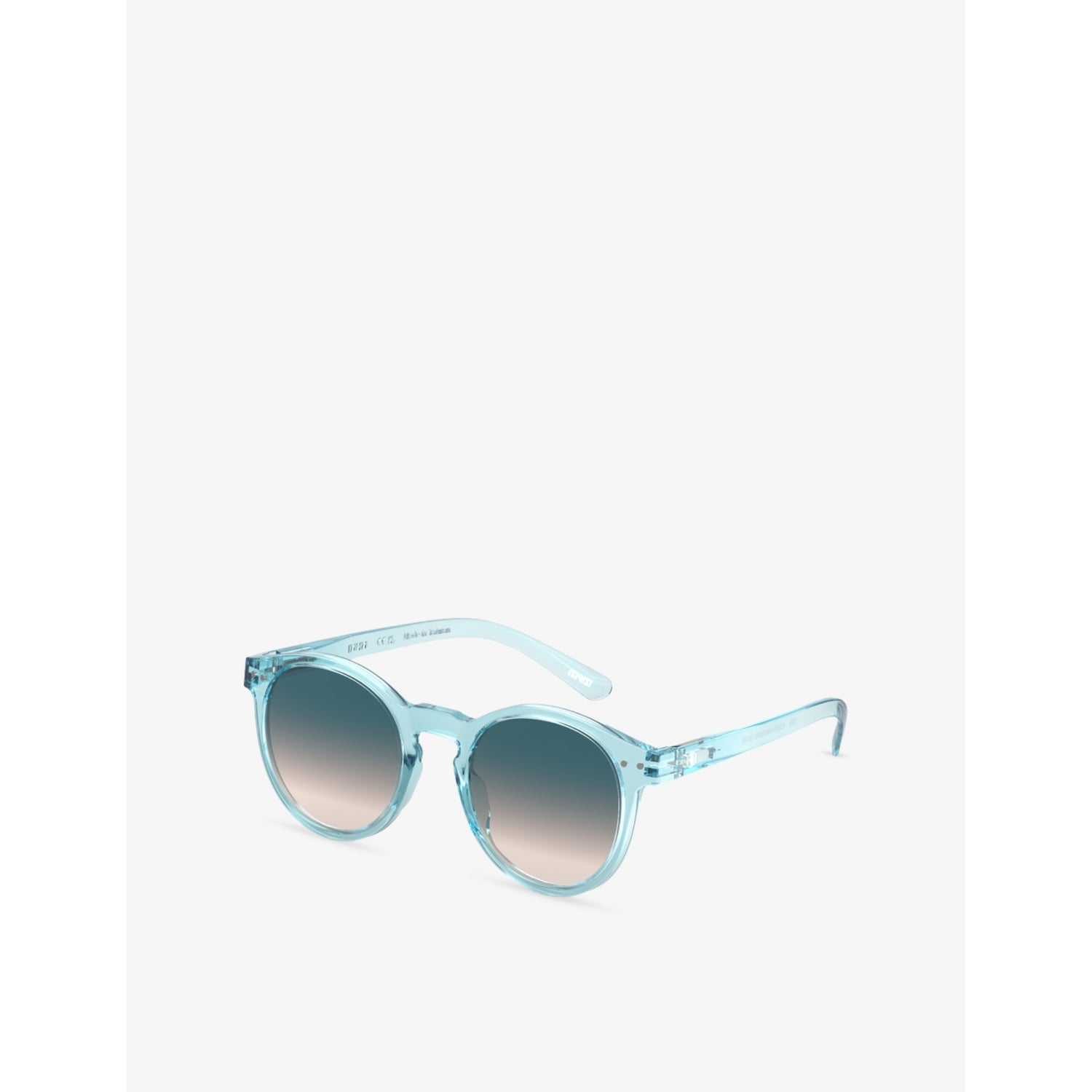 IZIPIZI turquoise stone round-frame acetate sunglasses (British brand)
