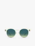 IZIPIZI Green Fields round-frame acetate sunglasses (British brand)