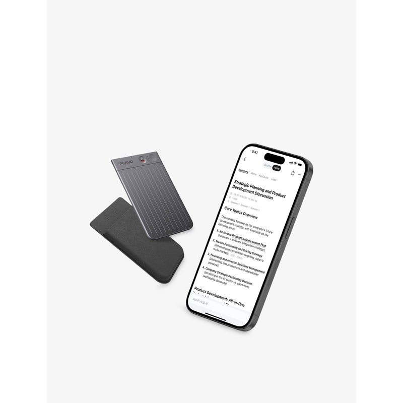 Plaud Note Black AI voice recorder (British brand)
