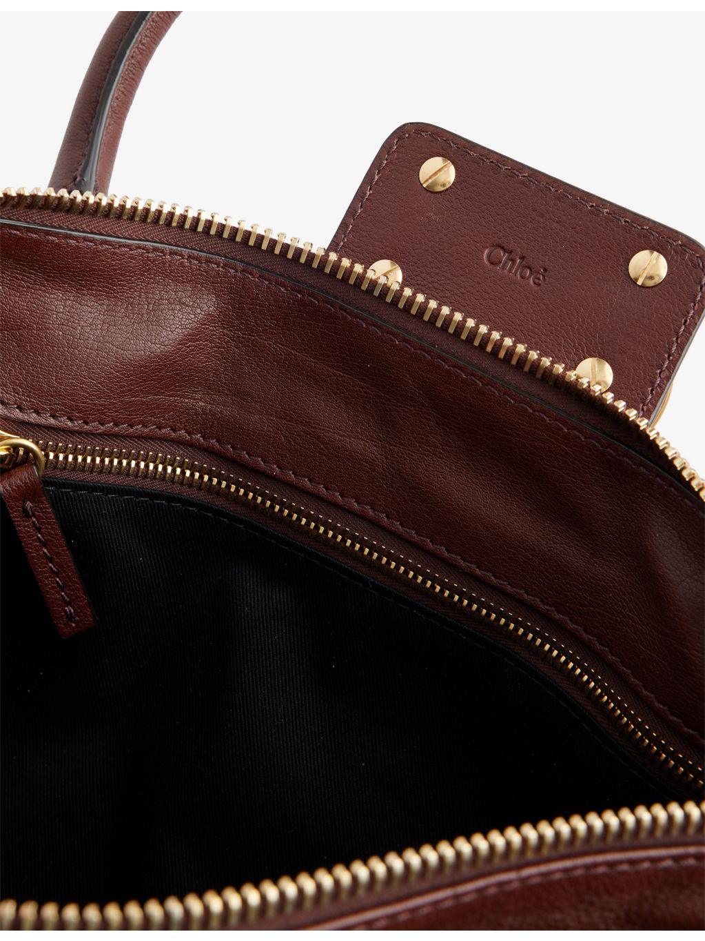 Chloe Paddington leather tote bag with stud charms, imported from the UK