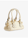 Chloé small leather top-handle bag with padlock charm, UK version