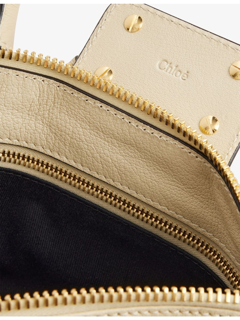 Chloé small leather top-handle bag with padlock charm, UK version
