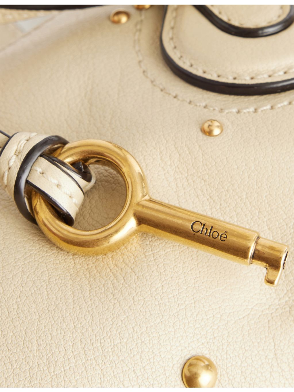 Chloé small leather top-handle bag with padlock charm, UK version