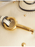 Chloé small leather top-handle bag with padlock charm, UK version