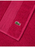 Lacoste cotton bath mat with tonal stripes 50x70cm, imported from the UK