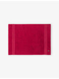 Lacoste cotton bath mat with tonal stripes 50x70cm, imported from the UK