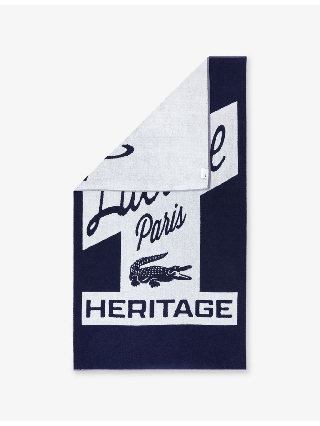 Lacoste L Rétro cotton beach towel 90x160cm, imported from the UK