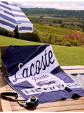 Lacoste L Rétro cotton beach towel 90x160cm, imported from the UK