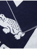 Lacoste L Rétro cotton beach towel 90x160cm, imported from the UK