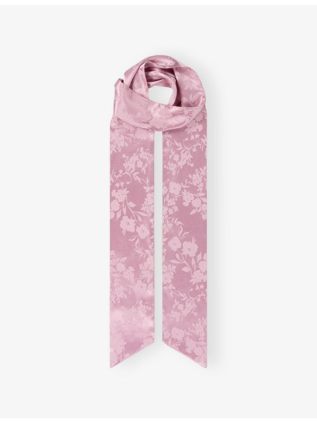 OMNES Scarlett jacquard woven scarf, lightweight viscose blend (British brand)