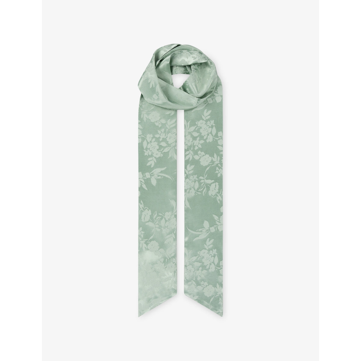 OMNES narrow jacquard woven scarf (British brand)