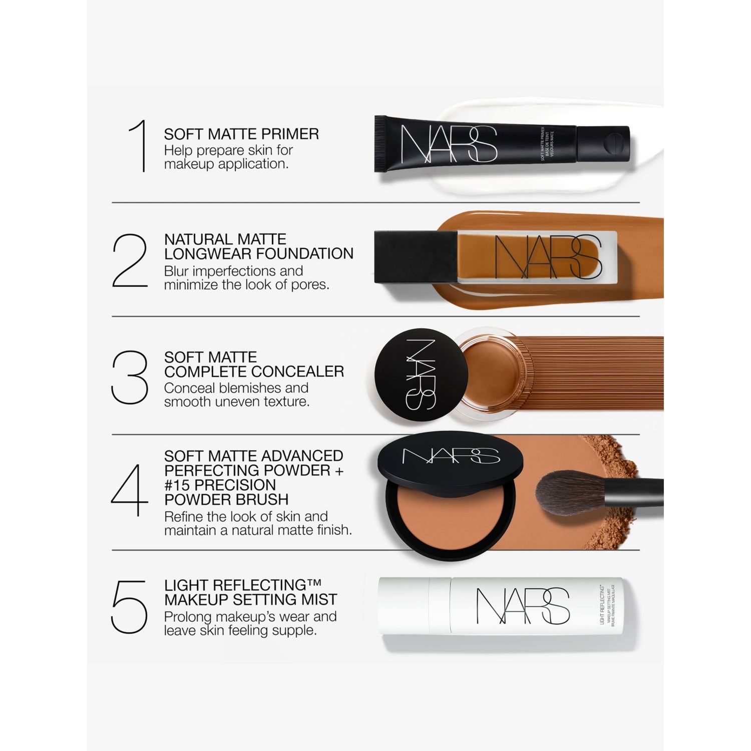 NARS Natural Matte Longwear Foundation 30ml (British brand)