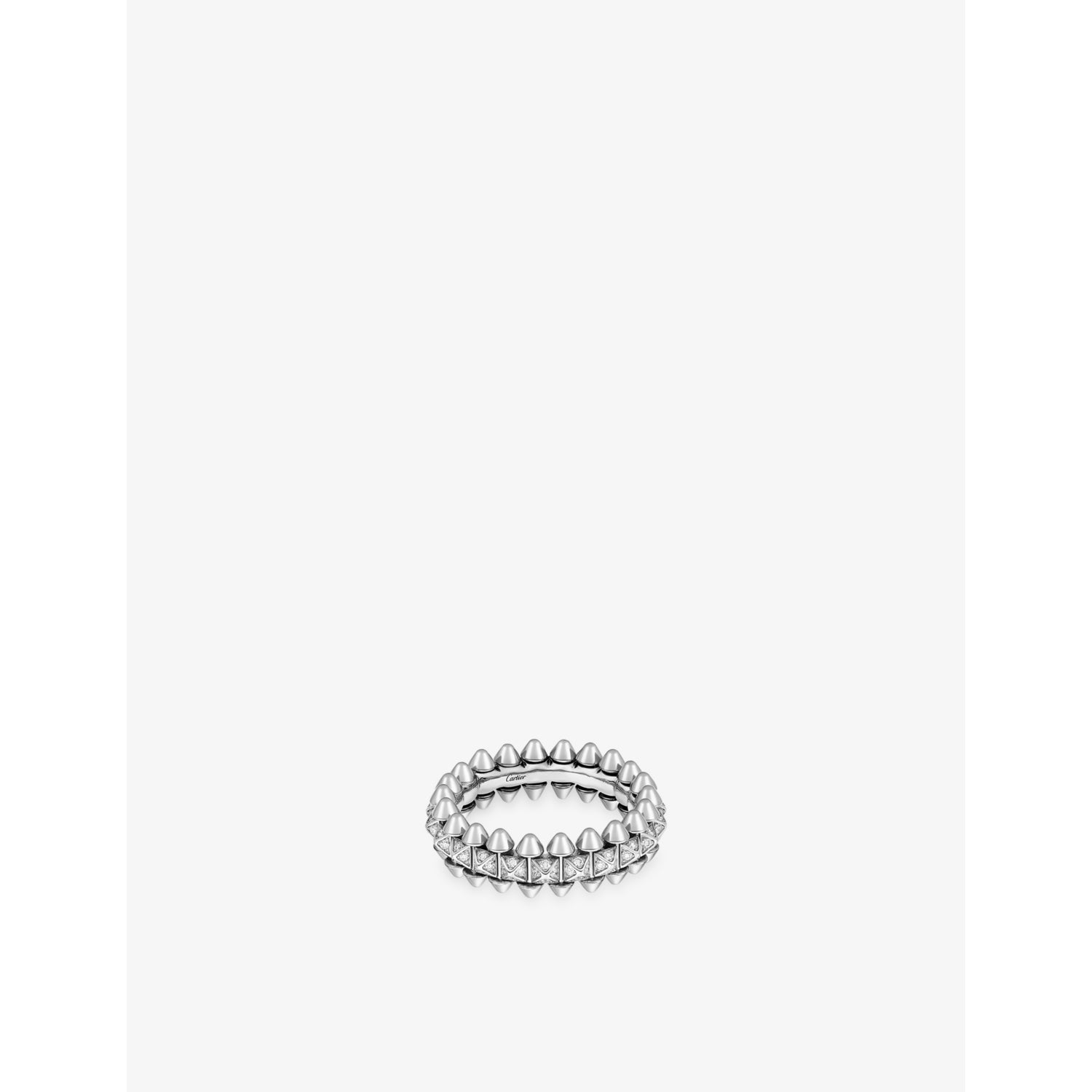 Clash de Cartier 18ct White-Gold And 0.31ct Brilliant-Cut Diamond Ring - 53mm