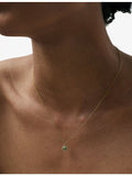 Astley Clarke 18ct gold turquoise pendant necklace, imported from the UK