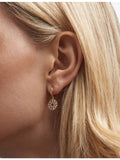 Astley Clarke 14ct yellow gold diamond drop huggies, UK version